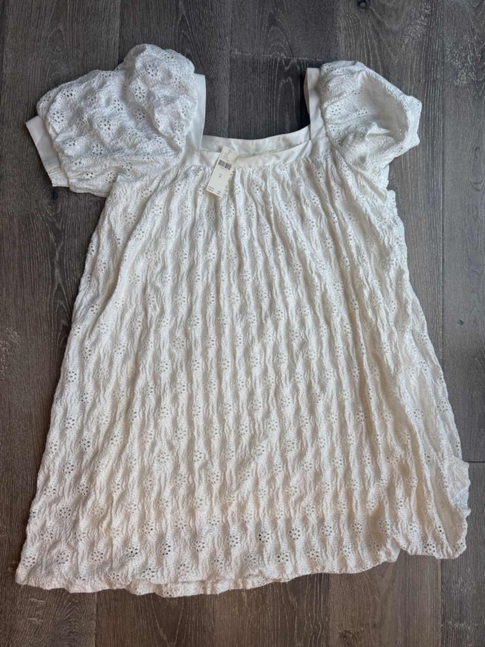 Anthropologie Maeve Puff-Sleeve Square-Neck Mini Dress NWT 0454